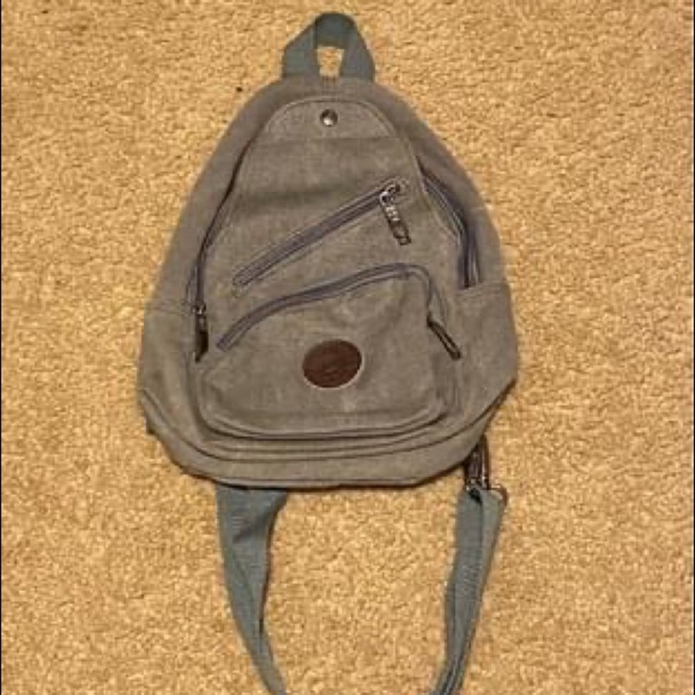 Gray Mini Backpack